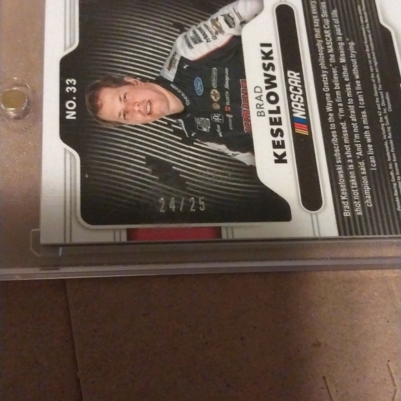 2021 Obsidian Brad Keselowski SSP NASCAR Refractor Prizm Only 25 Made - Picture 4 of 4